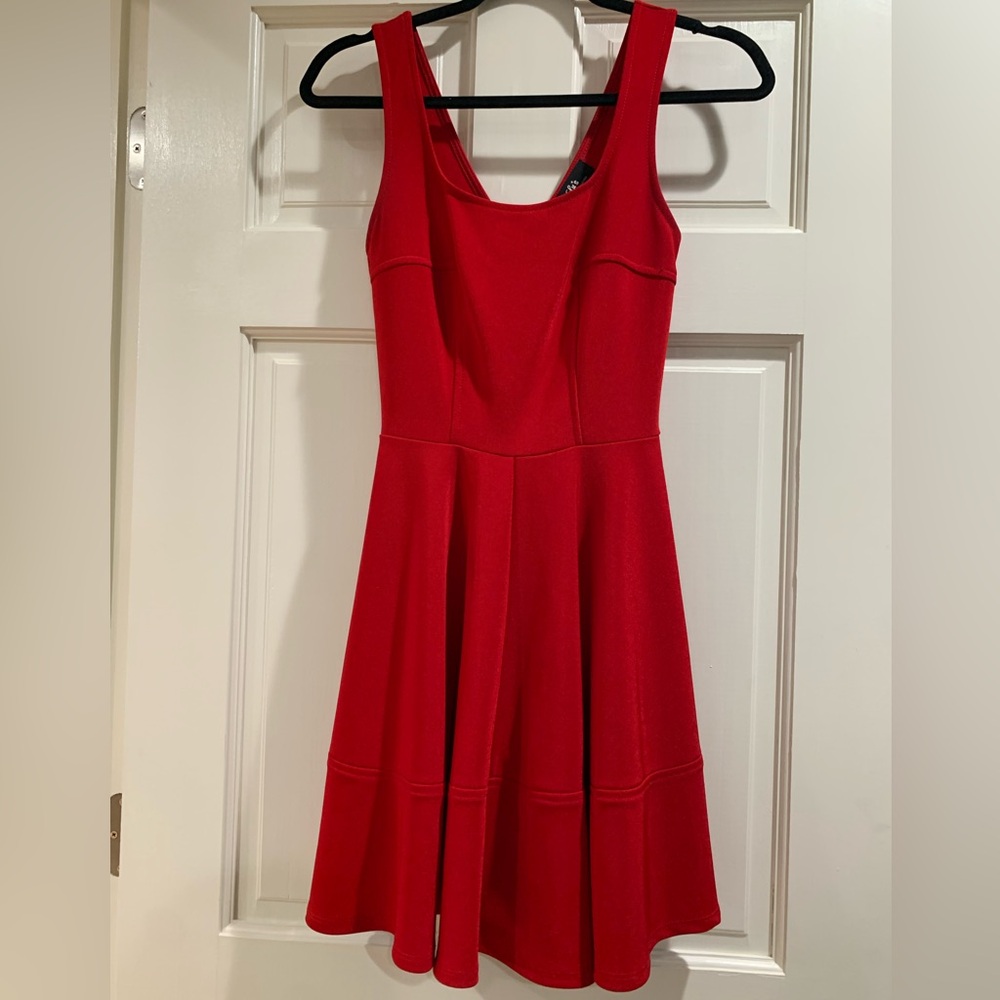 Lulus red skater style dress
